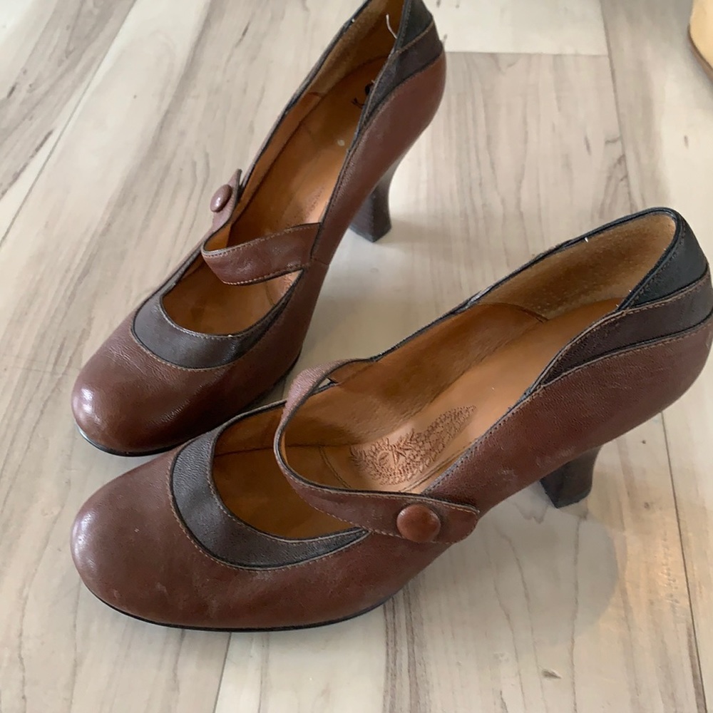 Brown Sofft healed shoes